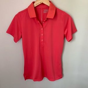 Nike Ladies Golf Dri-Fit Shirt in Dark Pink